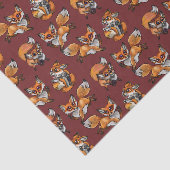 Niedlich Baby Fox Muster Seidenpapier (Ausschnitt)