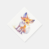 Niedlich Baby Fox Paper Napkin Serviette (Ecke)