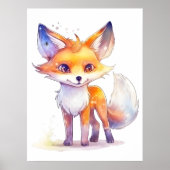 Niedlich Baby Fox Poster (Vorne)