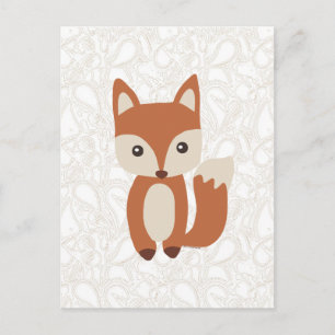 Niedlich Baby Fox Postkarte