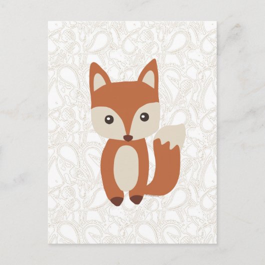 Niedlich Baby Fox Postkarte (Vorderseite)