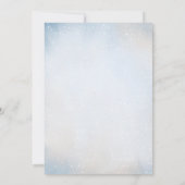 Niedlich Baby Fox Snowly Winter Baby Dusche Einladung (Rückseite)