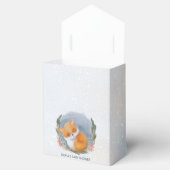 Niedlich Baby Fox Snowly Winter Baby Dusche Geschenkschachtel (Geöffnet)
