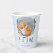 Niedlich Baby Fox Snowly Winter Baby Dusche Pappbecher (Vorderseite)