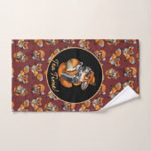Niedlich Baby Fox Tea Time! Handtuch (Handtuch)