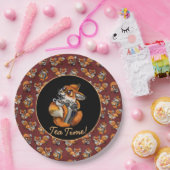 Niedlich Baby Fox Tea Time! Pappteller (Party)