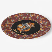 Niedlich Baby Fox Tea Time! Pappteller (Schrägansicht)