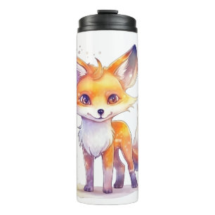 Niedlich Baby Fox Thermal Tumbler Thermosbecher