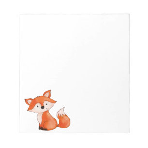 Niedlich Baby Fox   Waldtiere Notizblock