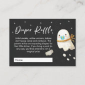 Niedlich Baby Ghost Diaper Raffle Baby Dusche Begleitkarte (Vorderseite)