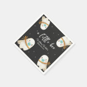 Niedlich Baby Ghost Halloween Herbstdusche Serviette (Ecke)