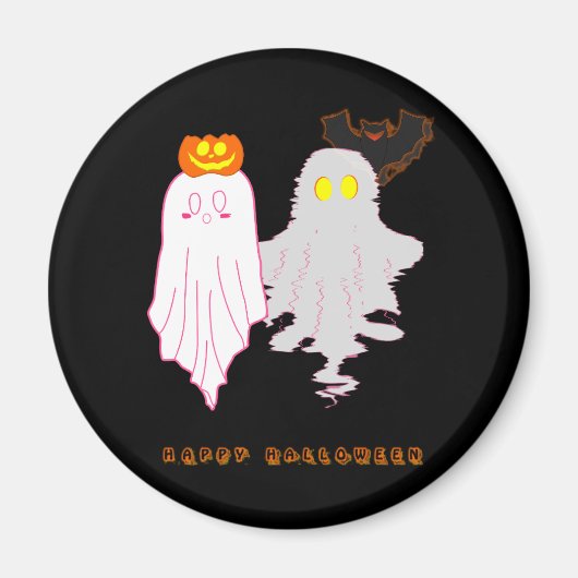 Niedlich Baby Ghosts Halloween Magnet (Vorne)