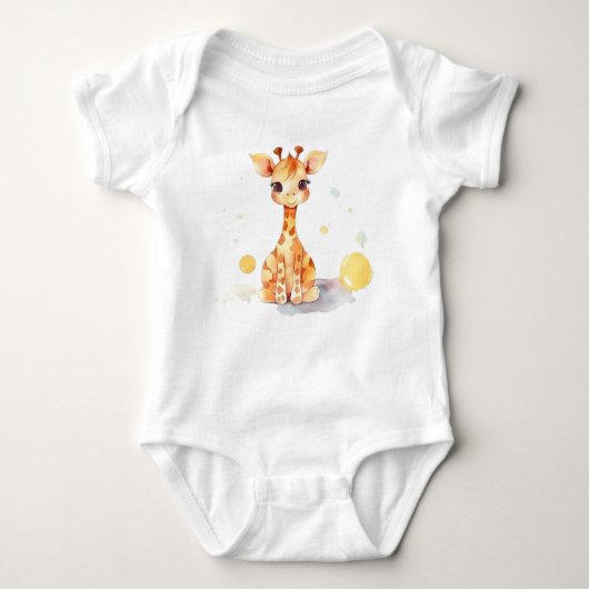Niedlich Baby Giraffe Baby Bodysuit Baby Strampler (Vorderseite)