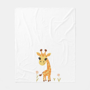 Niedlich Baby Giraffe Boho Fleecedecke