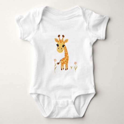 Niedlich Baby Giraffe Boho Strampler (Vorderseite)