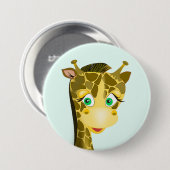 Niedlich Baby Giraffe Button (Vorne & Hinten)