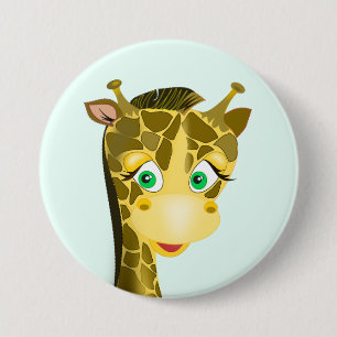 Niedlich Baby Giraffe Button