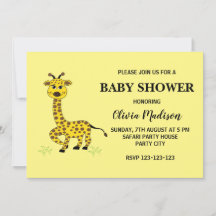 Niedlich Baby Giraffe Girl Babydusche