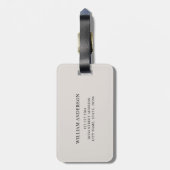 Niedlich Baby Giraffe Individuelle Name Gepäckanhänger (Rückseite vertikal)