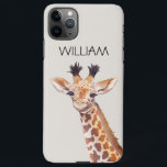 Niedlich Baby Giraffe Individuelle Name  iPhone 11Pro Max Hülle<br><div class="desc">niedliche kleine Babygiraffe zur Darstellung des personalisierten Namens</div>