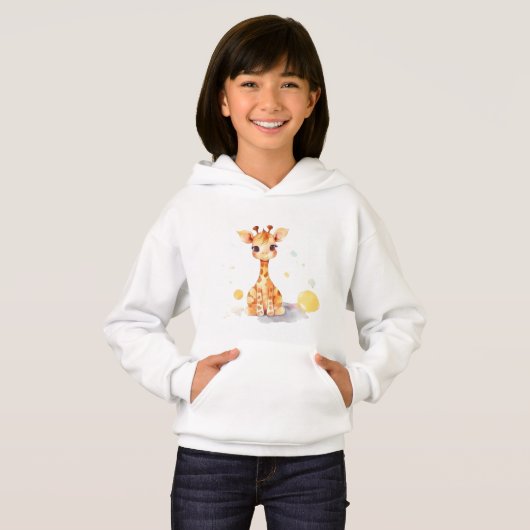 Niedlich Baby Giraffe Kid Pull-over Hoodie (Vorne ganz)