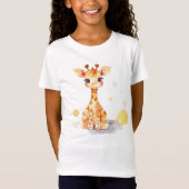 Niedlich Baby Giraffe Kid's Jersey T - Shirt (Vorderseite)