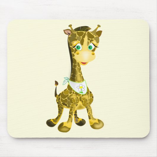 Niedlich Baby Giraffe Mousepad (Vorne)