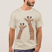 Niedlich Baby Giraffe T-Shirt (Vorderseite)