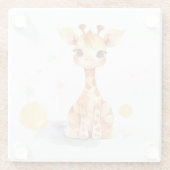 Niedlich Baby Giraffe Untersetzer (Rückseite)