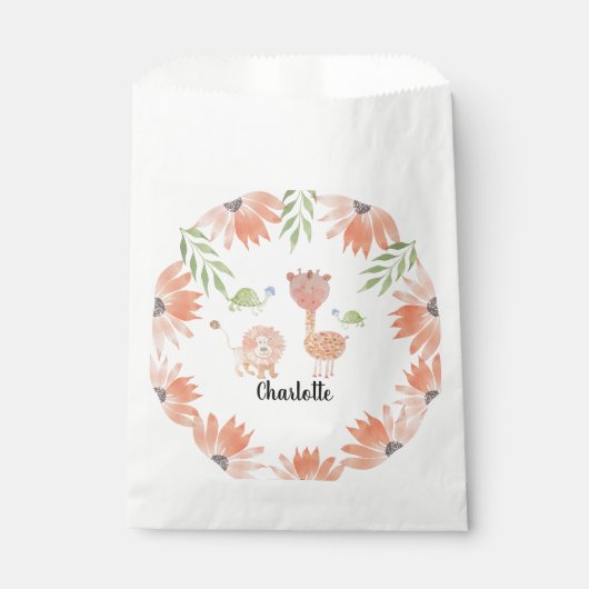 Niedlich Baby Giraffe Watercolor Handgemalt Geschenktütchen (Vorderseite)