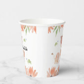 Niedlich Baby Giraffe Watercolor Handgemalt Pappbecher (Rechts)