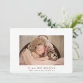 Niedlich Baby Girl 4 Foto Collage Geburtsankündigu (Stehend Vorderseite)