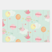 Niedlich Baby Girl Babydusche Mix n Match Geschenkpapier Set (Vorderseite 2)