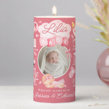 Niedlich Baby Girl Birth Stats Pink Neugeborene Mo