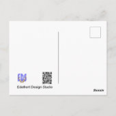 Niedlich Baby GIRL Chick Cartoon Postkarte (Rückseite)