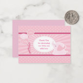 Niedlich Baby Girl Dusche Vielen Dank Karten (Vorderseite/Rückseite Beispiel)