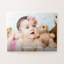 Niedlich Baby Girl Foto Geburtstagsmonogramm