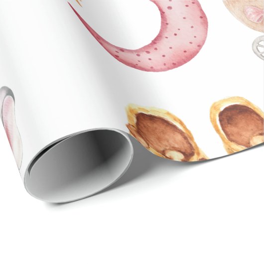 Niedlich Baby Girl Pastel Blush Boho Stroller Schn Geschenkpapier (Rolleneckpunkt)