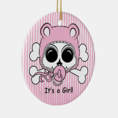 Niedlich Baby Girl Skull Keramikornament (Rechts)