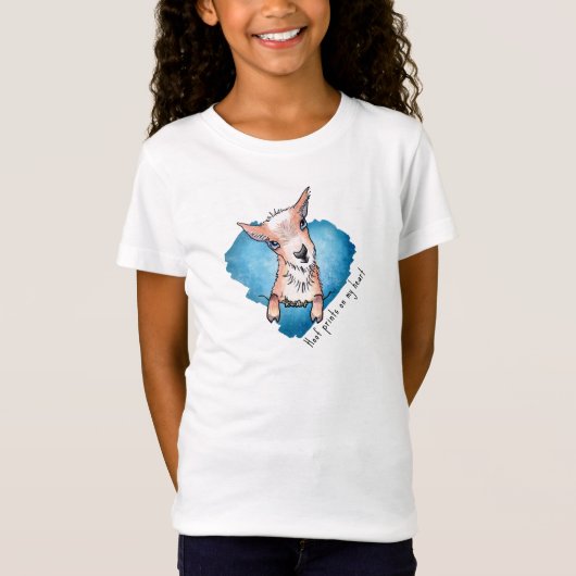 Niedlich Baby Goat KiniArt T-Shirt (Vorderseite)