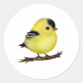 Niedlich Baby Goldfinch Bird Stickers (Vorderseite)