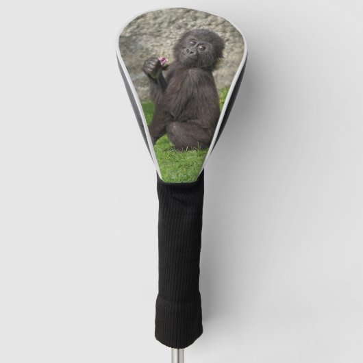 Niedlich Baby Gorilla Golf Headcover (Vorderseite)