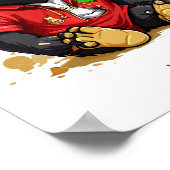 Niedlich Baby Gorilla Individuelle Name Poster (Ecke)