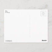 Niedlich Baby Gray Wolf Pup und Blume Postkarte (Rückseite)