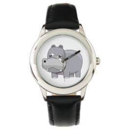 Niedlich Baby Hippo Armbanduhr