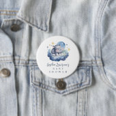 Niedlich Baby Hippo Babydusche Button (Beispiel)