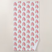 Niedlich Baby Hippo Funny Beach Handtuch (Vorderseite)