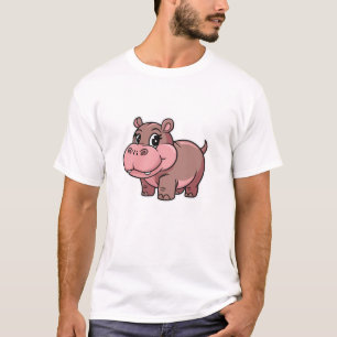 Niedlich Baby Hippo Moo Deng Long Sleeve T - Shirt