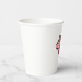 Niedlich Baby Hippo Moo Deng Long Sleeve T - Shirt Pappbecher (Rechts)