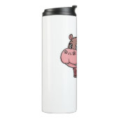 Niedlich Baby Hippo Moo Deng Long Sleeve T - Shirt Thermosbecher (Nach links gedreht)